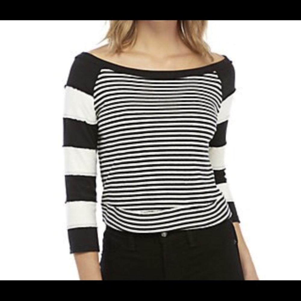 Free People striped crop top